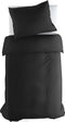 Yellow Percale Dekbedovertrek - Eenpersoons - 140x200/220 cm - Volcano Black
