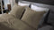Yellow Percale Dekbedovertrek - Extra breed - 260x200/220 cm - Pine Taupe