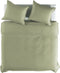 Yellow Percale Dekbedovertrek - Lits-jumeaux - 240x200/220 cm - Silent Green