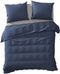 Yellow Percale - Dekbedovertrek - Lits-jumeaux - 260x200/220 cm - Midnight Blue