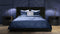 Yellow Percale - Dekbedovertrek - Lits-jumeaux - 260x200/220 cm - Midnight Blue