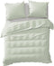 Yellow Percale Dekbedovertrek - Litsjumeaux - 240x200/220 cm - Ice Green