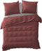 Yellow Percale Dekbedovertrek - Litsjumeaux - 240x200/220 cm - Spicy Red