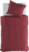 Yellow Percale Dekbedovertrek - Litsjumeaux - 240x200/220 cm - Spicy Red