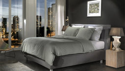 Yellow Percale Dekbedovertrek - Litsjumeaux XL - 260x200/220 cm - Army Green