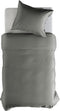 Yellow Percale Dekbedovertrek - Litsjumeaux XL - 260x200/220 cm - Steel Grey