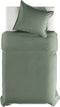 Yellow Percale Dekbedovertrek - Tweepersoons - 200x200/220 cm - Army Green