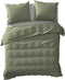 Yellow Percale Dekbedovertrek - Tweepersoons - 200x200/220 cm - Army Green