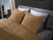 Yellow Percale Dekbedovertrek - Tweepersoons - 200x200/220 cm - Cognac Brown