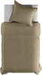 Yellow Percale Dekbedovertrek - Tweepersoons - 200x200/220 cm - Safari Sand