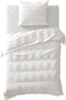 Yellow Sayama Dekbedovertrek - Eenpersoons - Percale - 140x200-220cm - Off-White