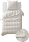 Yellow Sayama Dekbedovertrek - Eenpersoons - Percale - 140x200-220cm - Off-White