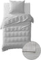 Yellow Somme Dekbedovertrek - Tweepersoons - Percale - 200x200-220cm - Grijs