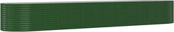 vidaXL - Plantenbak - 554x100x68 - cm - gepoedercoat - staal - groen
