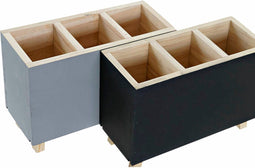 Organizer DKD Home Decor Bureau Hout (2 pcs) (18 x 7.5 x 12 cm)