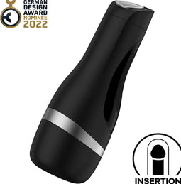 Satisfyer Men Classic - Masturbator - Cyberskin sleeve - Zwart (1 stuk)