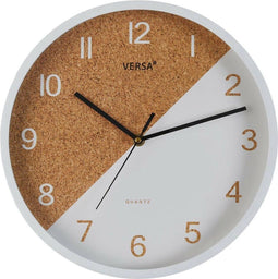 Muurklok Versa Wit Plastic 4,5 x 30 x 30 cm