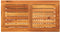 vidaXL Tuintafel 70x38x42 cm poly rattan en acaciahout zwart