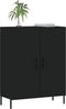 vidaXL - Dressoir - 69,5x34x90 - cm - bewerkt - hout - zwart