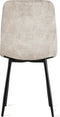 Refurna - Velvet Eetkamerstoel Yerevan - Taupe - Set van 2