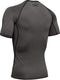 Under Armour HeatGear® Armour - Compressie Sportshirt Korte Mouw - UPF 30+ - Carbon Heather (M)