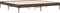 vidaXL - Bedframe - bewerkt - hout - metaal - bruin - eikenkleur - 200x200 - cm