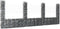 vidaXL - Schanskorf - U-vormig - met - 4 - palen - 380x20x150 - cm - ijzer