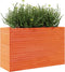vidaXL - Plantenbak - 110x40x68,5 - cm - massief - grenenhout - wasbruin