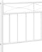 vidaXL - Bedframe - met - hoofd- - en - voeteneinde - metaal - wit - 80x200 - cm