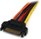 Startech.com 15cm SATA voeding-Y-splitterkabeladapter - Male/female - Geel Multi-color Oranje Rood Zwart