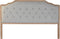 Hoofdbord DKD Home Decor Polyester Lichtgrijs Ek (180 x 10 x 120 cm)