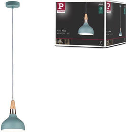 Paulmann Juna - Hanglamp E14 max. 20W dimbaar - Softgroen Koper Hout