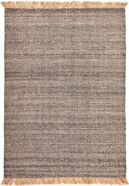 MOMO Rugs Nordic Nature Dark Grey Vloerkleed - 140x200 - Rechthoek - Laagpolig,Structuur Tapijt - Modern - Beige, Bruin, Grijs