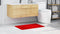 vidaXL - Badmat - Rechthoekig - Rood - 60x90 - cm - van - Polypropyleen - met - Antislip