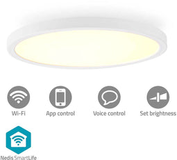 Nedis SmartLife - Slimme plafondlamp - RGB + instelbaar wit - Ø29 cm