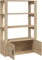 vidaXL - Dressoir - 80x30x119,5 - cm - bewerkt - hout - sonoma - eikenkleurig