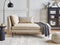 YERRES - Chaise longue - Beige - Linkszijdig - Polyester