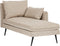 YERRES - Chaise longue - Beige - Linkszijdig - Polyester