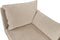 YERRES - Chaise longue - Beige - Linkszijdig - Polyester