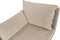 YERRES - Chaise longue - Beige - Rechtszijdig - Polyester