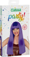 Atosa Verkleedpruik voor dames met lang stijl haar - Paars - Carnaval/party