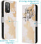 iMoshion Hoesje Geschikt voor Samsung Galaxy A52 (5G) / A52s / A52 (4G) Hoesje Met Pasjeshouder - iMoshion Design Softcase Bookcase - Wit / Meerkleurig / Goud / Let's Go Travel White