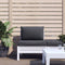 vidaXL - Palletkussens - 2 - st - stof - antraciet