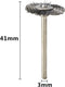 40 Stuks Mini Staalborstel Wiel Cup Messing Staalborstel Set (3Mm) schacht Voor Power Dremel Rotary Tool Polijsten Buff