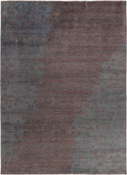 Damask AL-2E HB-6-HB-19 Vloerkleed - 300x400 - Rechthoek - Laagpolig,Vintage Tapijt - Klassiek - Grijs, Rood