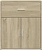 vidaXL - Dressoir - 60x31x70 - cm - bewerkt - hout - sonoma - eikenkleurig