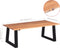 vidaXL - Salontafel - massief - acaciahout - 110x60x40 - cm