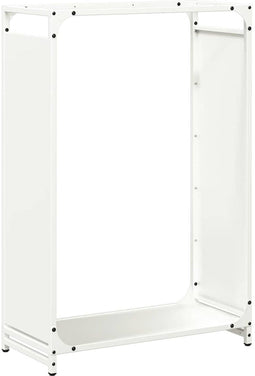 vidaXL - Brandhoutrek - 60x28x90 - cm - koudgewalst - staal - wit