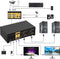 Auto Detection Dual Monitor DisplayPort KVM switch - 2 computers - Plug-and-play - JD-622DP