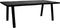 HSM Collection Eettafel Rechthoekig 200cm Zwart Acaciahout/Metaal